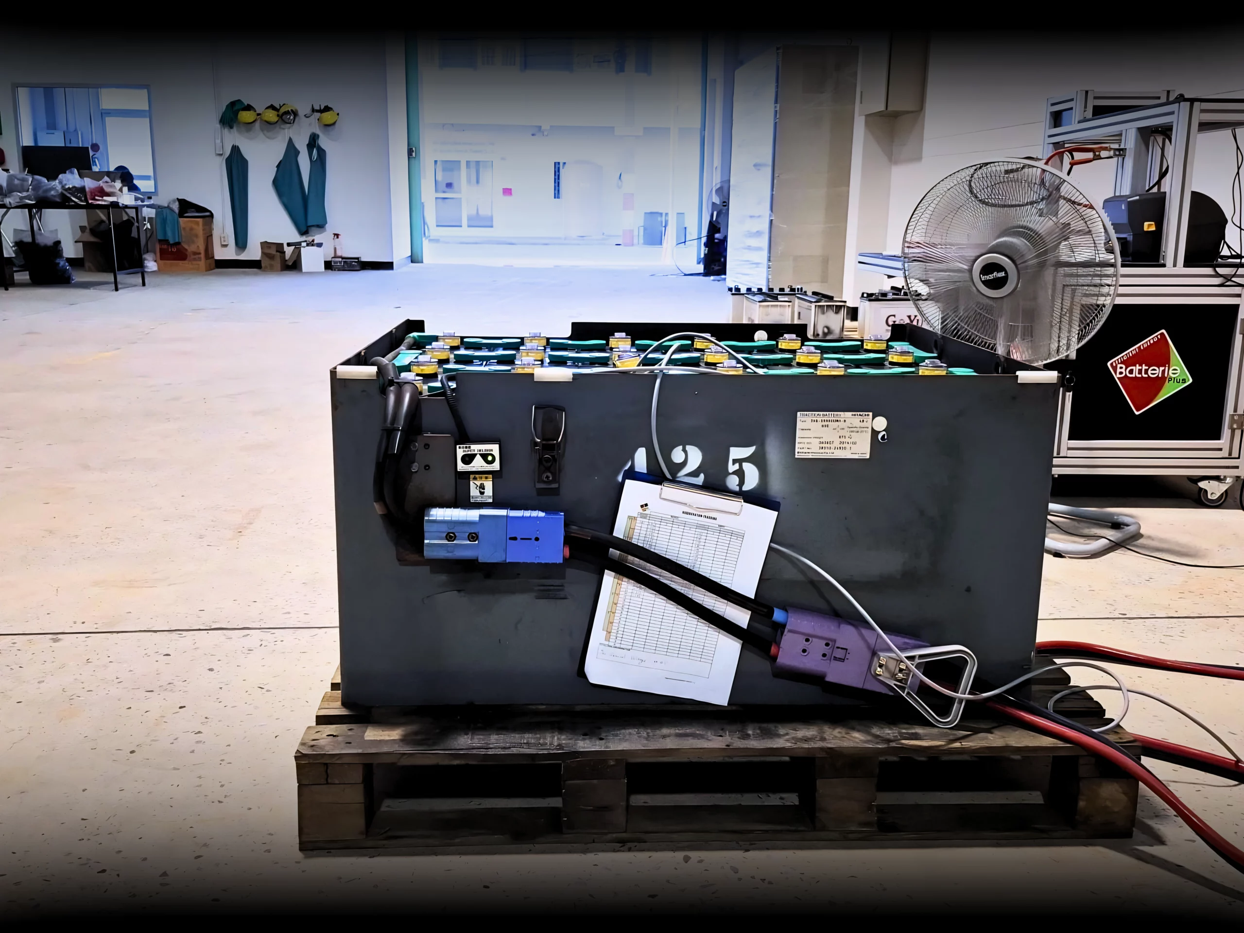 Lead-acid battery regeneration workshop in Bangkok, Thailand